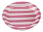 Prato de papel listrado rosa bebe (10 un) - Imagem 1