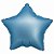 Balão cromado de estrela azul bebe (1 un) - Imagem 1
