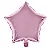 Balão metalizado estrela rosa bebe (1 un) - Imagem 1