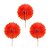 Mini Leque toppers laranja (3 und) - Imagem 1
