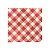 Guardanapo de papel xadrez vichy vermelho (20 und) - Imagem 1