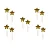 Toppers estrela dourado (10 und) - Imagem 1