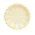 Prato de Papel Listrado Carrossel Amarelo Candy (8 und) - Imagem 1