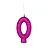 Vela numeral rosa glitter (1 und) - Imagem 1