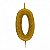 Vela numeral dourado glitter (1 und) - Imagem 1