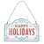 Placa de natal decorativa happy holidays (1 und) - Imagem 1