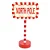 Placa decorativa north pole vermelho com led natal (1 und) - Imagem 1
