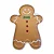 Bandeja biscoito gingerbread de natal (1und) - Imagem 1