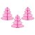 Árvore de natal P rosa tutti frutti (3 und) - Imagem 1