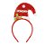 Tiara natal ho ho ho vermelho (1 und) - Imagem 1