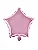 Balão metalizado de estrela rosa (1 un) - Imagem 1