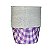 Forminha de cupcake xadrez vichy lilás (20 und) - Imagem 1