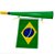 Corneta com bandeira verde e amarela (01 un) - Imagem 1