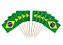 Toppers bandeira do brasil (10 unidades) - Imagem 1