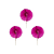 Mini Leque toppers rosa orquídea (3 und) - Imagem 1