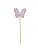 Topo de bolo borboleta liberty rosa (1 und) - Imagem 1