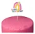 Topo happy birthday rainbow rosa (1und) - Imagem 1