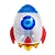 Balão foguete metalizado (1un) - Imagem 1
