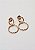 Brinco Daniela - argolas frontais banho ouro 18k - Imagem 2