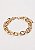Pulseira Cintia - elos ovais banho ouro 18k - Imagem 2