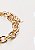 Pulseira Cintia - elos ovais banho ouro 18k - Imagem 3