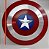 ESCUDO CAPITÃO AMERICA DE ALUMÍNIO 30 CM - Imagem 1