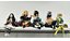 Kit demon slayer c/6 personagens sentados pvc de 9 a 12cm - Imagem 1