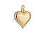 Pingente Feminino Coração Liso Banhado a Ouro 18K - Imagem 1