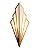 Arandela Decorativa Moderna Diamond – Dourada - Imagem 2