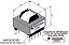 TRANSFORMADOR DE FERRITE NUCLEO NER-28-17-12 HORIZONTAL 12 TERMINAIS (Er28/28 er2828 ec2828 ec28/28 12pinos) núcleo do transformador com 6 + 6pinos) - Imagem 2