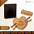 Kit para Queijo Tábua Coração + Utensilios + Suporte em Bambu Personalizado - Imagem 3
