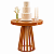 Mesa Ripada em Pinus com Tampo MDF com Borda - Imagem 5