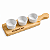 Kit Petisqueira em Pinus com 3 Bowls Personalizado - Imagem 1