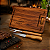 Kit Churrasco em Madeira Teca 3 Peças Personalizado a Laser - Imagem 2