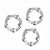 KIT TRES ANEIS PENIANO EM SILICONE Transparente - 7308 - Imagem 3