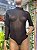 BODY LOOK EM TULE COM MANGA - PRETO - Imagem 1