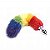 RABO DE RAPOSA COLOR COM PLUG ANAL P EM METAL - 6182 - Imagem 1