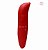 VIBRADOR GOLFINHO AVELUDADO VERMELHO - 6178 - Imagem 1