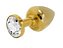 PLUG ANAL P REDONDO DOURADO PEDRA TRASPARENTE - 7052 - Imagem 1