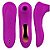 VIBRADOR SILICONE REGARREGÁVEL 10x PULSAÇÃO ROXO - 8164 - Imagem 1