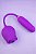 HORTÊNCIA Vibrador de Ponto G e Clitóris com Vai e vem - Formato de Rosa cor Roxo - 7633 - Imagem 4