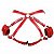 HARNESS Cinta com Algema de pulso na Cintura  Vermelho - 7049 - Imagem 1
