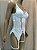 INESSA  BODY RENDA E TULE + CINTA LIGA BRANCO - 1106 - Imagem 3