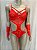 BODY TRANÇADO COM LUVA E ARO - VERMELHO - Imagem 1