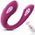 VIBRADOR PARA CASAL com duplo motor 5x Estimulador de Clitóris e Ponto G  cor Rosa Malve - 7836 - Imagem 1