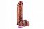 Pênis Real Dick Ultra Realístico Com Escroto e Vibro 20,5 X 4,7 cm - PCNUR031 - Imagem 2