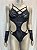 BODY TRANÇADO COM LUVA E ARO - PRETO - Imagem 1