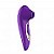 LOW VIBRADOR DE PULSAÇÃO 5x EM SILICONE AVELUDADO REGARREGÁVEL ROXO - 7838 - Imagem 1