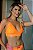 TAIS BRALETE EM RENDA - LARANJA NEON C/ PINK - Imagem 2