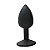 Plug Anal em Silicone com Ventosa tamanho P cor Preto- 8934 - Imagem 1